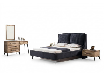 Slaapkamerset 4-delig modern luxebed 2 nachtkastjes commode inbegrepen