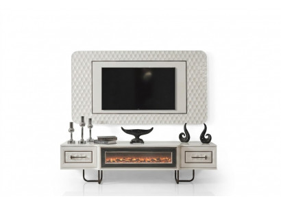 Haard dressoir tv-standaard rtv commode 2-delig woonkamer tv-meubel wand