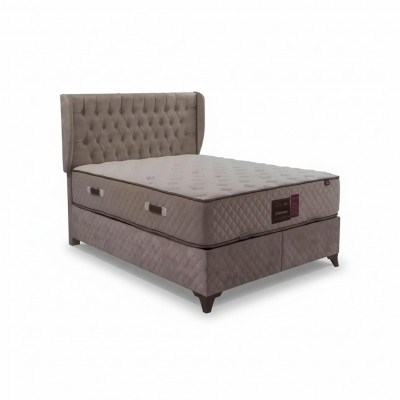 Bed Chesterfield bedden voor slaapkamer textiel 180x200cm inclusief matras