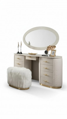 Vanity set console mirror bedroom furniture design stool set new