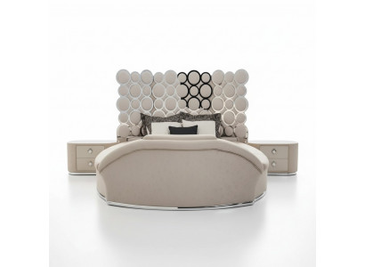 Slaapkamer Bed 2x Nachtkastjes Luxe Beddenset Compleet Design Meubels