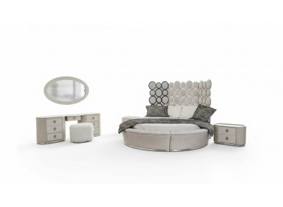 Slaapkamer set modern bed + 2 nachtkastjes + kaptafel + spiegel nieuw