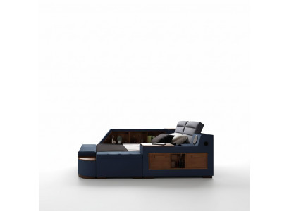 Multifunctioneel bed, tweepersoonsbedden, modern bedframe, bedden 200x200cm, nieuw hotel.