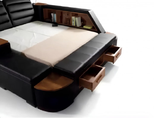 Multifunctioneel bed Dubbele bedden Modern bedframe Bedden 180x200cm Hotel Nieuw