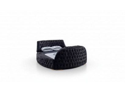 Zwart Chesterfield-bedontwerp gestoffeerde meubels Hotel Luxe Bedden Lift Media