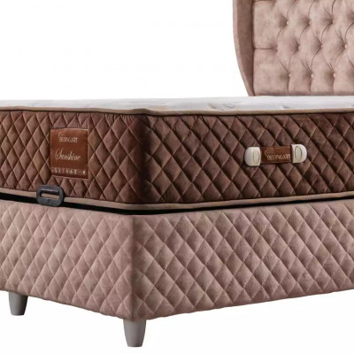 Bed Hotelbed 160x200cm incl. Matras Bedframe Design Soft Bedstead