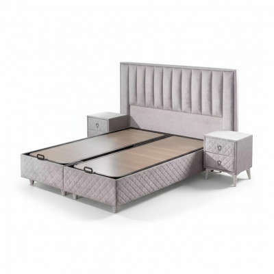 Bedden tweepersoonsbed hotel bedframe dubbel hout meubels bed bekleding luxe design.