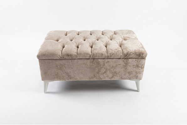 Ontwerp krukje, ontwerp gestoffeerde voetenbank, Ottomaanse stoel, textiel chaise lounge