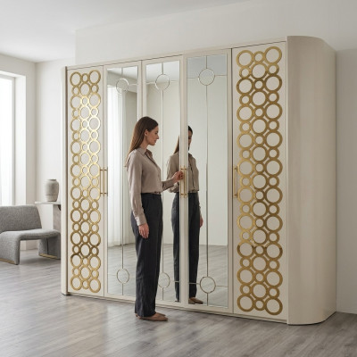 Kledingkast Kast Luxe Houten Kasten Meubelontwerp Luxe Nieuw Slaapkamer