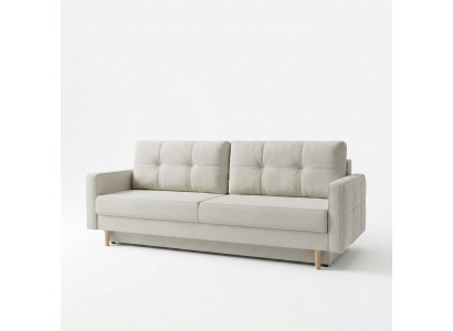 Bank 3-zits Wit Bankstellen Zitkamer Modern Design Beklede Stof Luxe Nieuw
