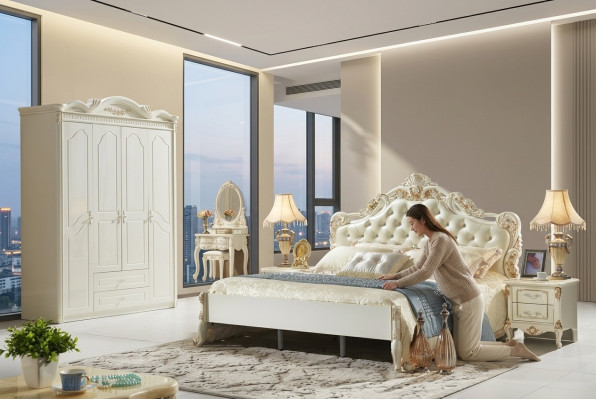 Kledingkast Wit Kast Hout Slaapkamer Design Klassieke Meubels