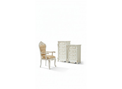Slaapkamer Set Wit Ontwerp Elegant 2x Dressoir Klassiek Meubilair Luxe 2-delig.