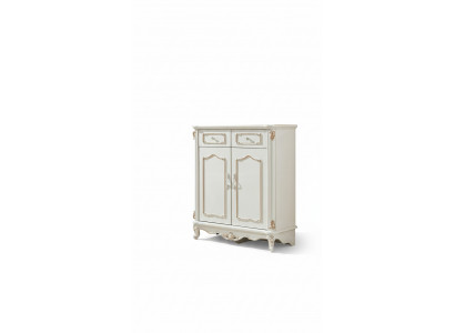Laden Nachtkastje Wit Slaapkamer Elegant Ontwerp Klassiek Ladenkast Luxe Hout Nieuw