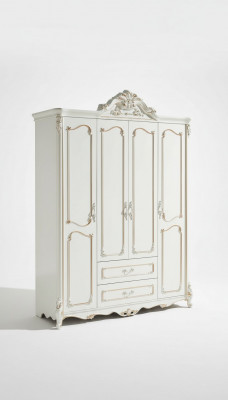 Kledingkast Wit Elegant Slaapkamerontwerp Klassieke Meubels Luxe