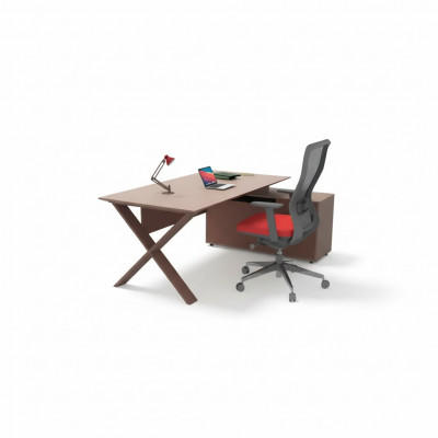 Schrijftafels Kantoor meubels Hoekbureau Werktafels Houten meubels Bruin