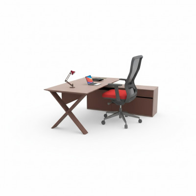 Schrijftafel kantoormeubilair directietafel houten meubels ontwerper schrijfwerkplek