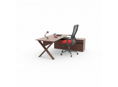 Schrijftafel kantoormeubilair directietafel houten meubels ontwerper schrijfwerkplek