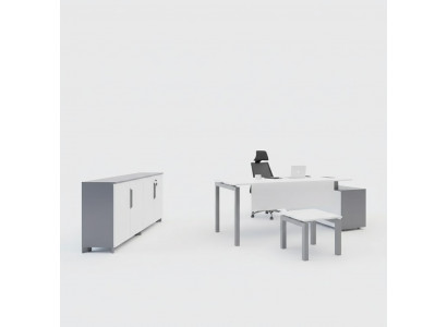 Houten kantoormeubelen, bureau, dressoir, salontafel, moderne kantoorinrichting
