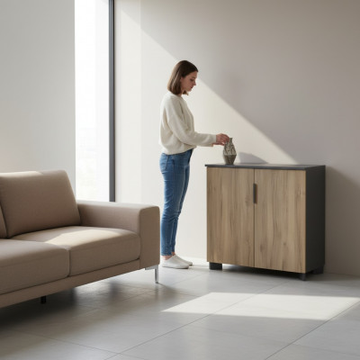 Luxe bruine dressoir kantoormeubels hout design meubilair ladekast