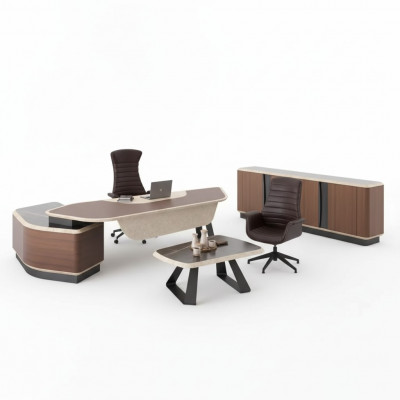Moderne thuisset luxemeubels hoekbureau dressoir massief hout