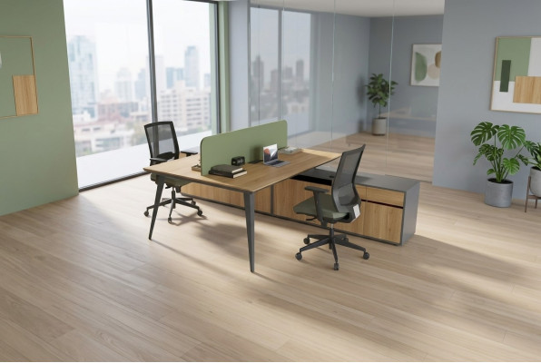Kantoormeubilair kantoorinrichting werkplek meubels bureau luxe houten meubels