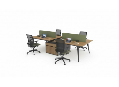 Bureautafel Werktafel Kantoor Groep voor 4 Personen Schrijftafels Schrijfmobilia
