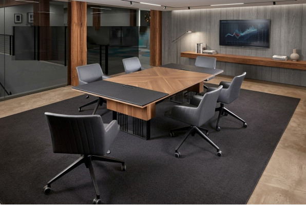 Grote vergadertafel conferentietafel luxe kantoormeubilair inrichting nieuw