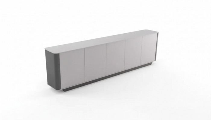 Dressoir Documenten Moderne Ladenkast Kast Hout Kantoor Kast Grijs