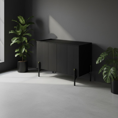 Commode Sideboard kantoorcommode Designmeubilair Kast Tv-meubel kantoor Zwart