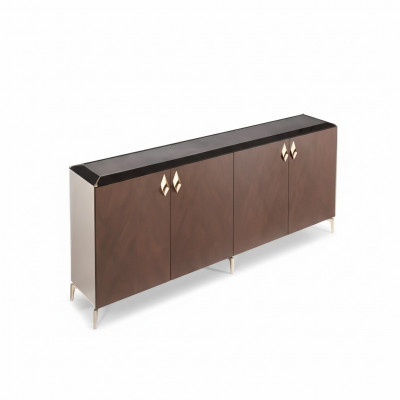 Sideboard Moderne kast Dressoir Kantoormeubelen Hout Metaal Meubels Luxe