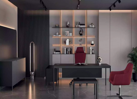 Hoekbureau Werk Schrijf Kantoor Tafel Luxe Klasse Designer Meubels Tafels