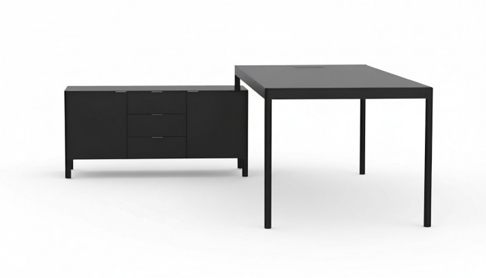 Hoekbureau Werk Schrijf Kantoor Tafel Luxe Klasse Designer Meubels Tafels