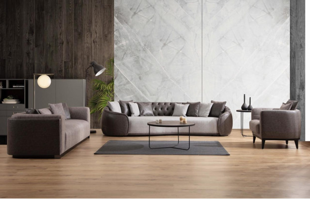 Luxe bank bank bank woonkamerkantoor meubels textielbanken 3-zits