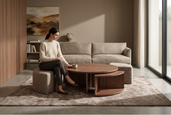 Salontafel Koffietafel Woonkamer bruin Luxe Design Houten Tafels Tafel