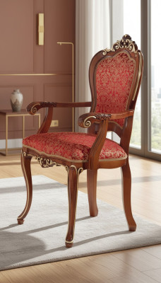 Klassieke stoelen Stoel ontwerper Houten eetkamerstoel Armstoel Luxe houten meubelen