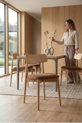 Eetkamerstoel Luxe klassieke houten stoel Stoelen Italiaanse stijl