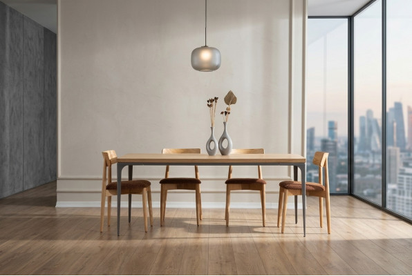 Eettafel Bruin Tafel Luxe Eetkamer Stijl Klassiek Modern Meubels Nieuw