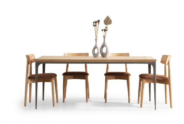 Eettafel Bruin Tafel Luxe Eetkamer Stijl Klassiek Modern Meubels Nieuw