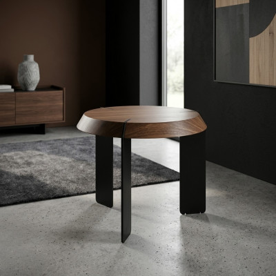 Ronde bijzettafels luxe design bruin tafel koffie woonkamer nieuw