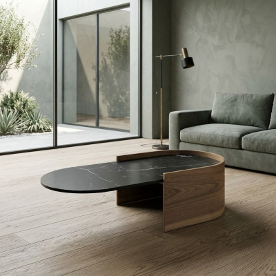 Salontafel Tafels Designer Bijzettafel Luxe Hout Woonkamertafel