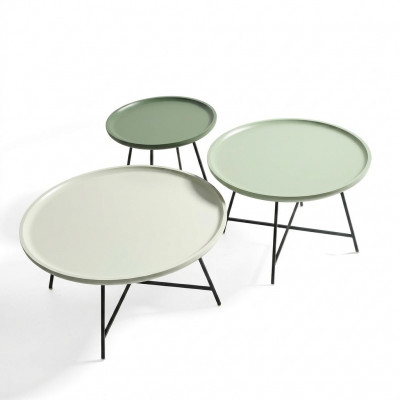 Salon tafel hout set 3 delig Koffietafel Designer Tafel Woonkamertafel