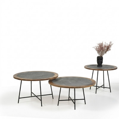 Salontafels Ontwerptafels Salontafel 3 delig Bijzettafel Luxe Tafel
