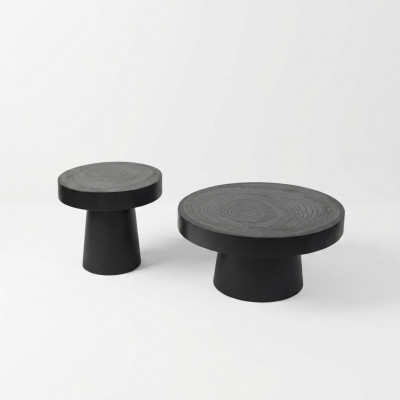 Salontafel Ronde Set 2 delig Bijzettafel Slaapkamer Tafels Design
