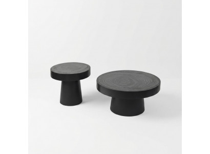 Salontafel Ronde Set 2 delig Bijzettafel Slaapkamer Tafels Design