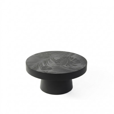 Tafel Salontafel Rond Bijzettafel Koffietafel Zwart
