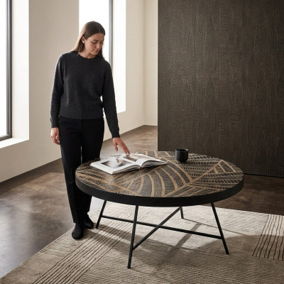 Ronde salontafel Bijzettafel Woonkamertafel Bijzettafel Italiaanse stijl