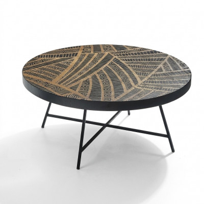 Ronde salontafel Bijzettafel Woonkamertafel Bijzettafel Italiaanse stijl