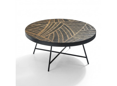 Ronde salontafel Bijzettafel Woonkamertafel Bijzettafel Italiaanse stijl