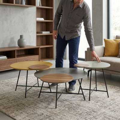 Exclusieve design salontafel set van een Europese meubelfabrikant