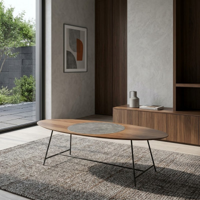 Salontafel Woonkamer Tafel Bruin Hout Koffietafel Design Meubilair Nieuw